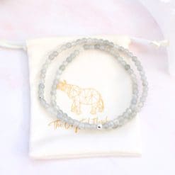 Mini Labradorite Wrap Bracelet- Positive Vibes | New Beginnings | Intuition
