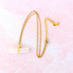 Selenite Wire Wrapped Necklace