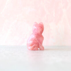 Rose Quartz Crystal Cat Figurine | Love • Compassion • Peace