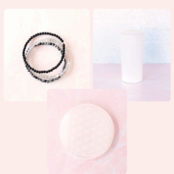 Energy Reset Bundle | Crystal Bracelets | Selenite Charging Stand