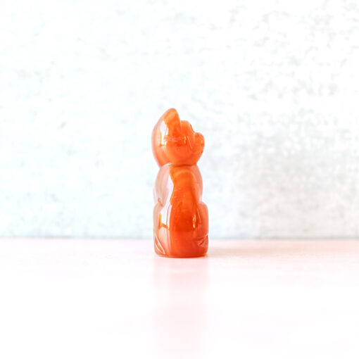 Carnelian Crystal Cat Figurine | Courage • Vitality • Motivation - Image 4