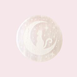 Selenite Charging Plate | Moon Cat