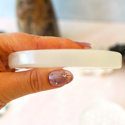 Selenite Plate With Zodiac Signs | Charge Your Crystal Bracelets - Image 7
