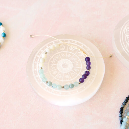 Selenite Plate With Zodiac Signs | Charge Your Crystal Bracelets - Image 4