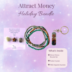 Attract Money Bundle | Crystal Bracelets | Pocket Crystals | FREE Keychain