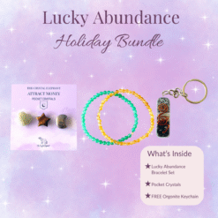 Lucky Abundance Bundle | Crystal Bracelets | Pocket Crystals | FREE Keychain