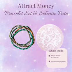 Attract Money Crystal Bracelets and Selenite Bundle