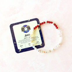 Aries Zodiac Sign Crystal Bracelet | Sun, Moon, Rising Signs | 4mm