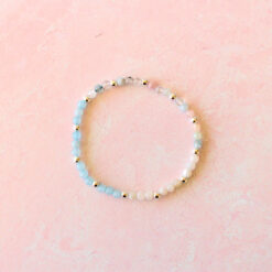 Alternative view of Cancer Zodiac Sign Crystal Bracelet | Sun, Moon, Rising Signs | 4mm