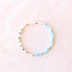 Alternative view of Libra Zodiac Sign Crystal Bracelet | Sun, Moon, Rising Signs | 4mm