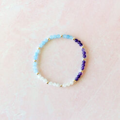 Alternative view of Pisces Zodiac Sign Crystal Bracelet | Sun, Moon, Rising Signs | 4mm