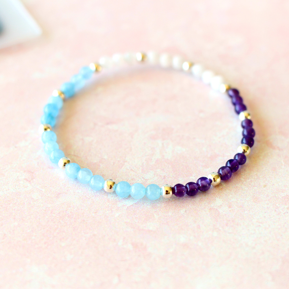 Pisces Zodiac Sign Crystal Bracelet | Sun, Moon, Rising Signs | 4mm - Image 4