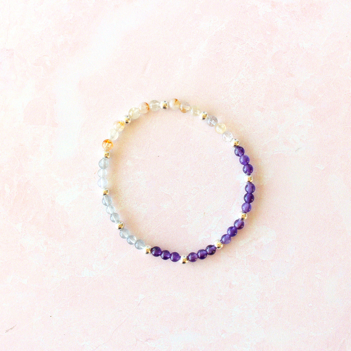 Sagittarius Zodiac Sign Crystal Bracelet | Sun, Moon, Rising Signs | 4mm - Image 2