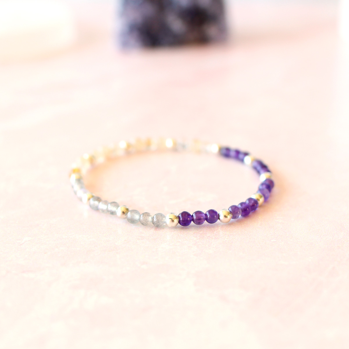 Sagittarius Zodiac Sign Crystal Bracelet | Sun, Moon, Rising Signs | 4mm - Image 6