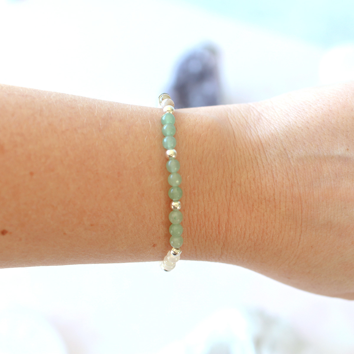 Taurus Zodiac Sign Crystal Bracelet | Sun, Moon, Rising Signs | 4mm - Image 4