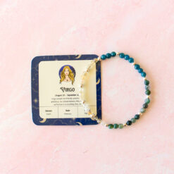 Virgo Zodiac Sign Crystal Bracelet | Sun, Moon, Rising Signs | 4mm