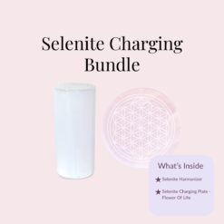 Selenite Harmonizer & Plate Bundle | Charge Your Crystal Bracelets | Flower Of Life