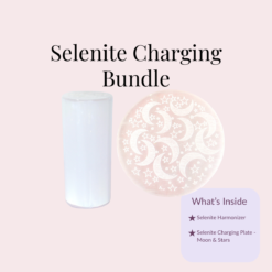 Selenite Harmonizer & Plate Bundle | Charge Your Crystal Bracelets | Moon & Stars