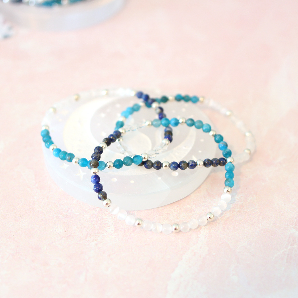 Energy And Metabolism Crystal Bracelet | Dainty 4 MM Beads - Image 5