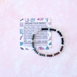 Alternative view of Ground Your Energy Crystal Bracelet | Dainty 4MM Beads