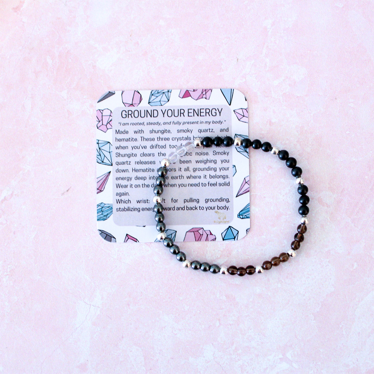 Ground Your Energy Crystal Bracelet | Dainty 4MM Beads - Image 2