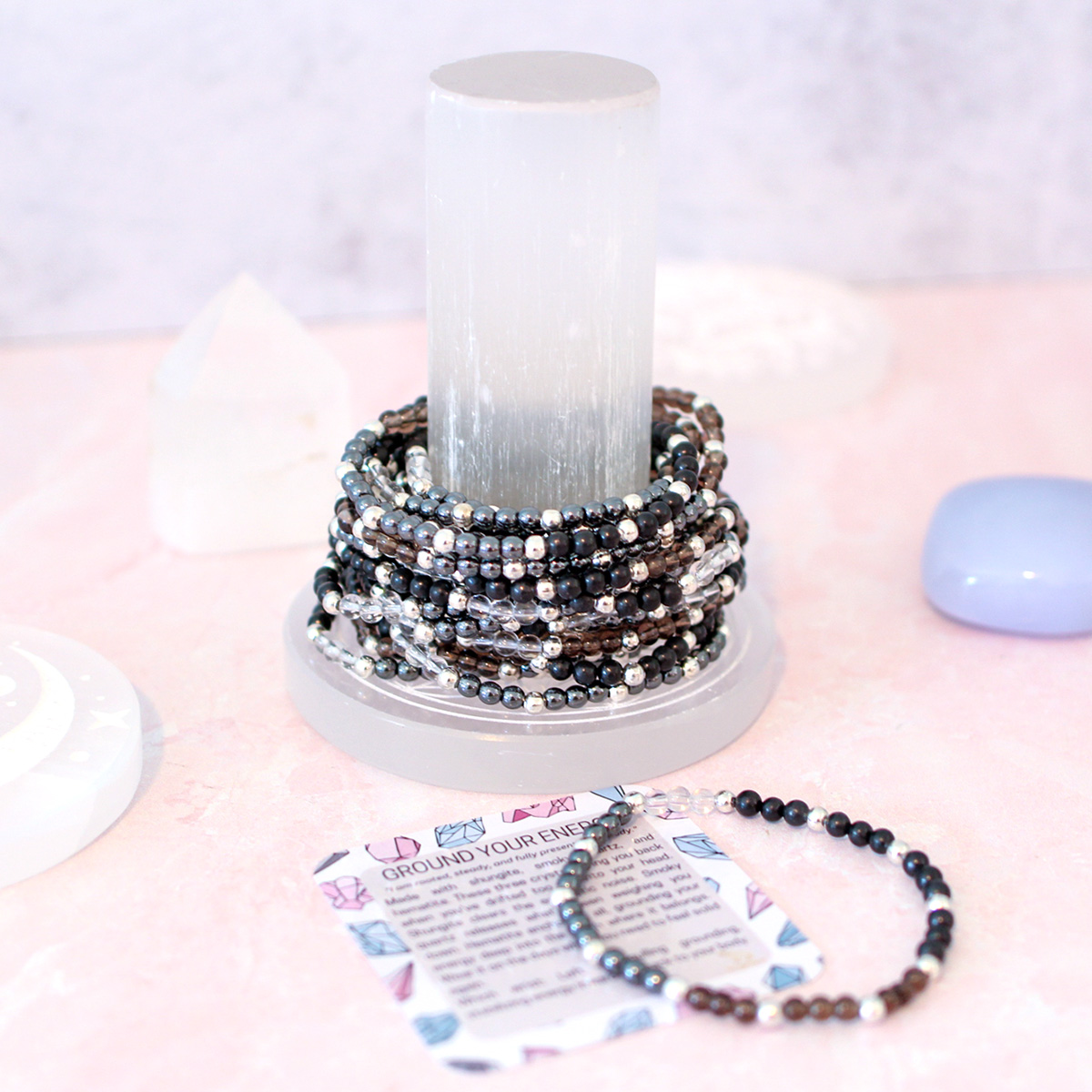 Ground Your Energy Crystal Bracelet | Dainty 4MM Beads - Image 5