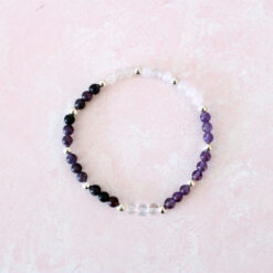 Stress Relief Crystal Bracelet | Dainty 4MM Beads