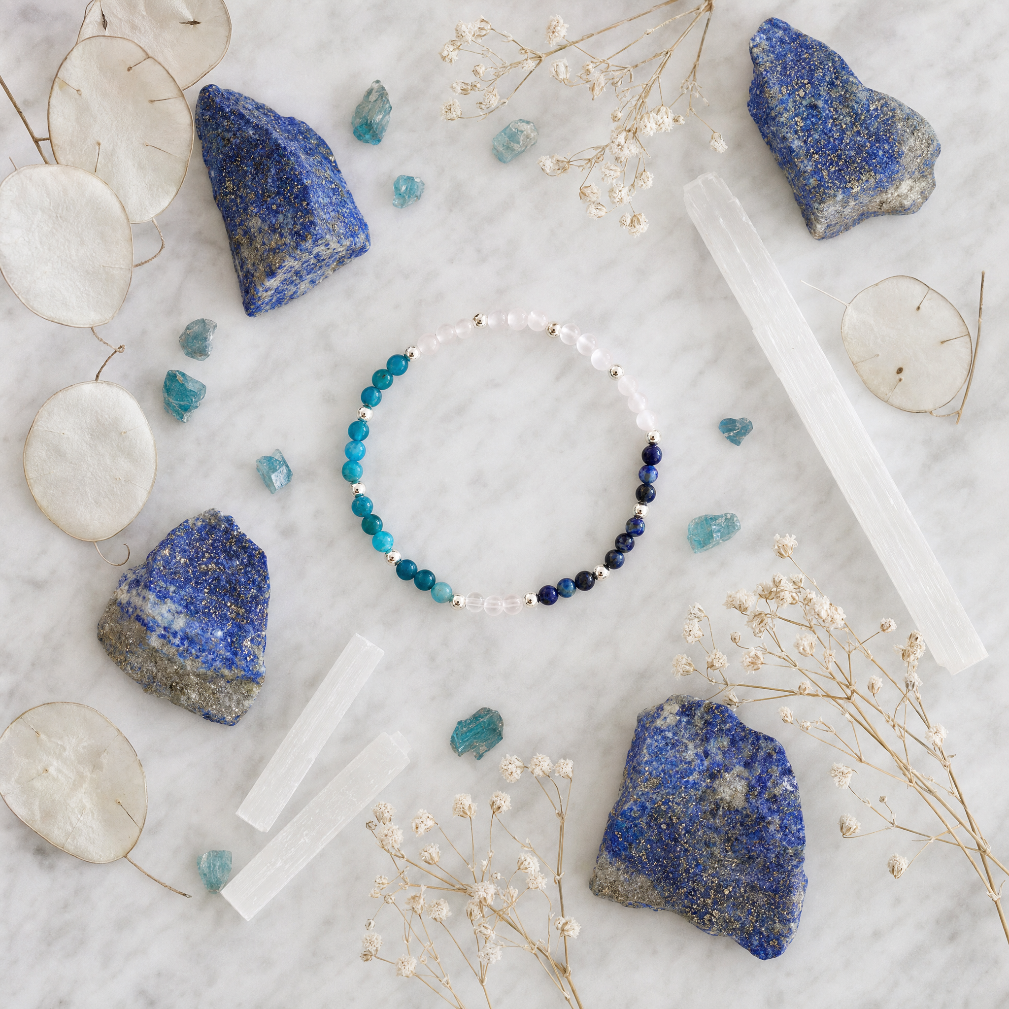 Energy And Metabolism Crystal Bracelet | Dainty 4 MM Beads - Image 3
